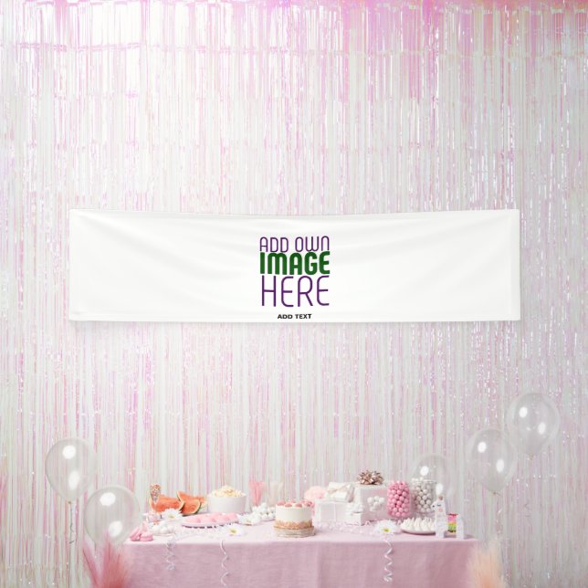 MODERN EDITABLE SIMPLE WHITE IMAGE TEXT TEMPLATE BANNER (Party)
