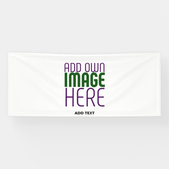 MODERN EDITABLE SIMPLE WHITE IMAGE TEXT TEMPLATE BANNER (Horizontal)