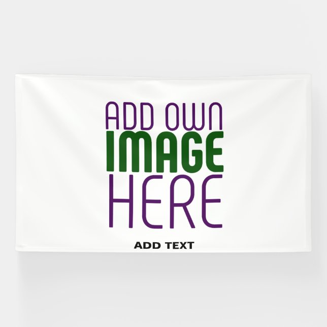 MODERN EDITABLE SIMPLE WHITE IMAGE TEXT TEMPLATE BANNER (Horizontal)