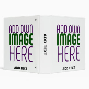 MODERN EDITABLE SIMPLE WHITE IMAGE TEXT TEMPLATE BINDER