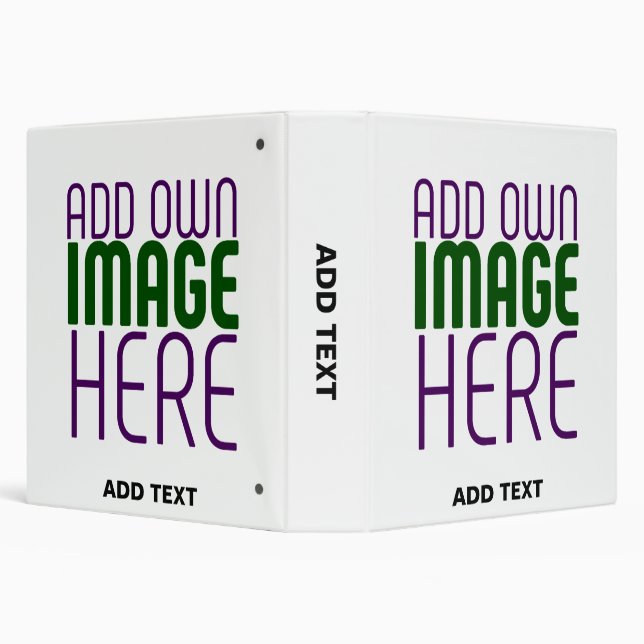MODERN EDITABLE SIMPLE WHITE IMAGE TEXT TEMPLATE BINDER (Background)