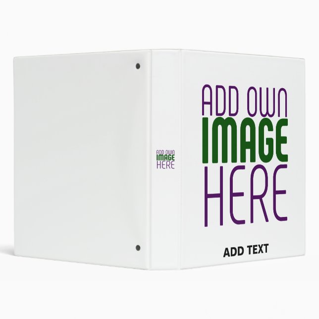MODERN EDITABLE SIMPLE WHITE IMAGE TEXT TEMPLATE BINDER (Background)
