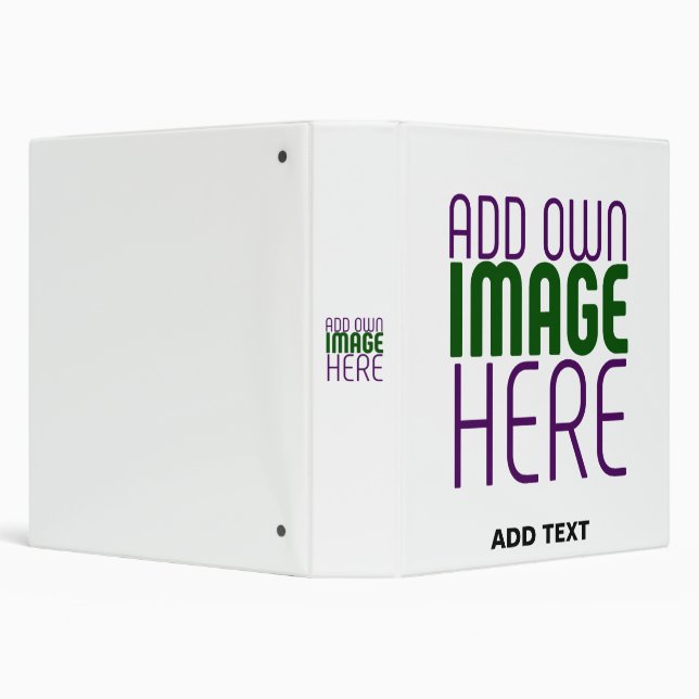 MODERN EDITABLE SIMPLE WHITE IMAGE TEXT TEMPLATE BINDER (Background)
