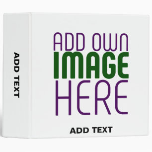 MODERN EDITABLE SIMPLE WHITE IMAGE TEXT TEMPLATE BINDER