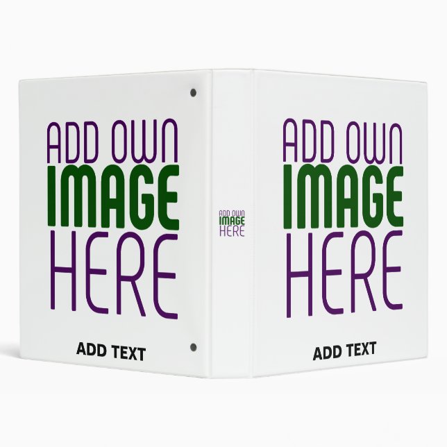 MODERN EDITABLE SIMPLE WHITE IMAGE TEXT TEMPLATE BINDER (Background)