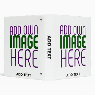 MODERN EDITABLE SIMPLE WHITE IMAGE TEXT TEMPLATE BINDER