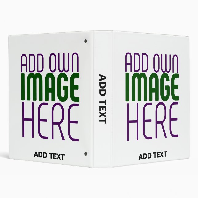 MODERN EDITABLE SIMPLE WHITE IMAGE TEXT TEMPLATE BINDER (Background)