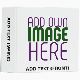 MODERN EDITABLE SIMPLE WHITE IMAGE TEXT TEMPLATE BINDER