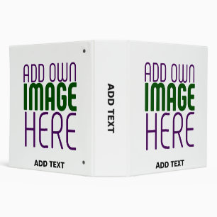 MODERN EDITABLE SIMPLE WHITE IMAGE TEXT TEMPLATE BINDER