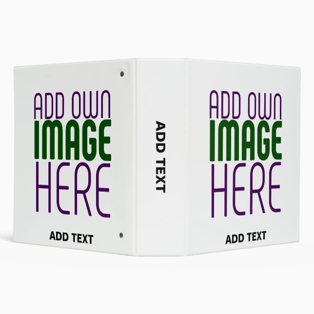 MODERN EDITABLE SIMPLE WHITE IMAGE TEXT TEMPLATE BINDER (Background)