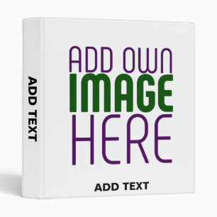 MODERN EDITABLE SIMPLE WHITE IMAGE TEXT TEMPLATE BINDER