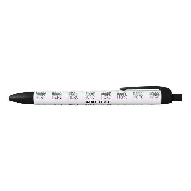 MODERN EDITABLE SIMPLE WHITE IMAGE TEXT TEMPLATE BLACK INK PEN (Top)