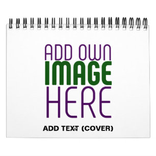 MODERN EDITABLE SIMPLE WHITE IMAGE TEXT TEMPLATE CALENDAR