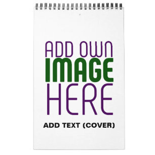 MODERN EDITABLE SIMPLE WHITE IMAGE TEXT TEMPLATE CALENDAR