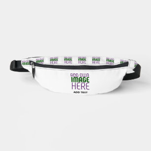 MODERN EDITABLE SIMPLE WHITE IMAGE TEXT TEMPLATE FANNY PACK