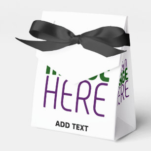 MODERN EDITABLE SIMPLE WHITE IMAGE TEXT TEMPLATE FAVOR BOX