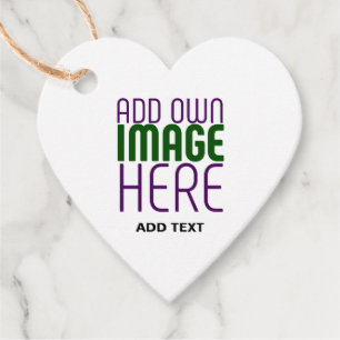MODERN EDITABLE SIMPLE WHITE IMAGE TEXT TEMPLATE FAVOUR TAGS
