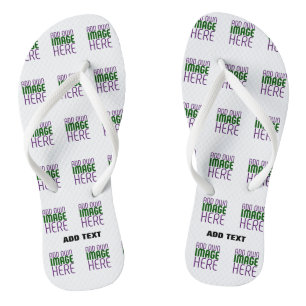 MODERN EDITABLE SIMPLE WHITE IMAGE TEXT TEMPLATE FLIP FLOPS