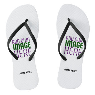 MODERN EDITABLE SIMPLE WHITE IMAGE TEXT TEMPLATE FLIP FLOPS