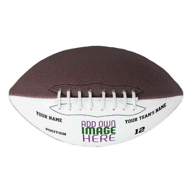 MODERN EDITABLE SIMPLE WHITE IMAGE TEXT TEMPLATE FOOTBALL (Front)