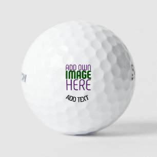 MODERN EDITABLE SIMPLE WHITE IMAGE TEXT TEMPLATE GOLF BALLS
