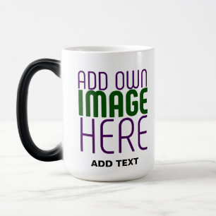 MODERN EDITABLE SIMPLE WHITE IMAGE TEXT TEMPLATE MAGIC MUG