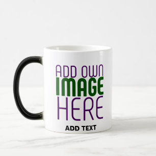 MODERN EDITABLE SIMPLE WHITE IMAGE TEXT TEMPLATE MAGIC MUG