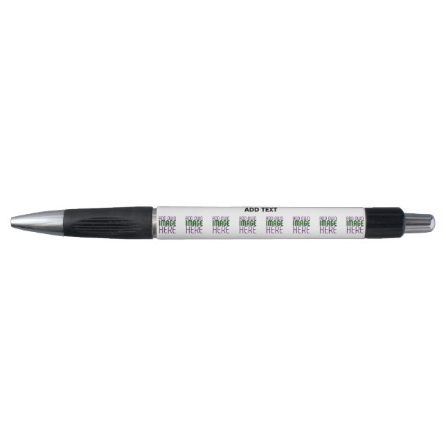 MODERN EDITABLE SIMPLE WHITE IMAGE TEXT TEMPLATE PEN (Front)