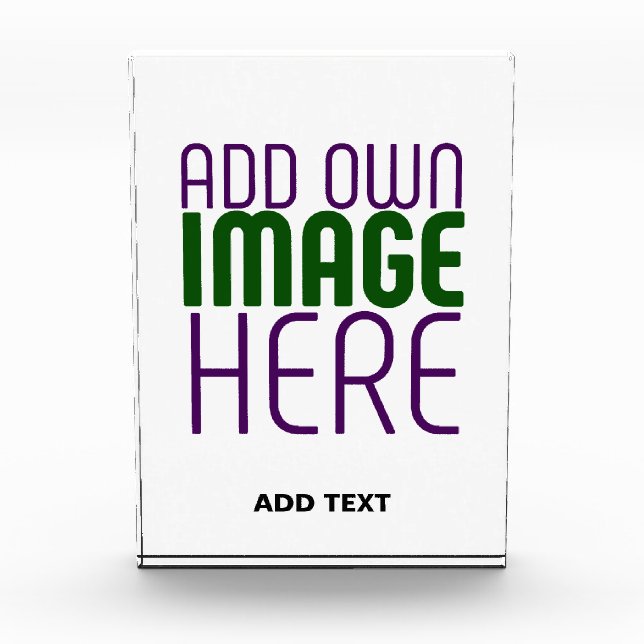 MODERN EDITABLE SIMPLE WHITE IMAGE TEXT TEMPLATE PHOTO BLOCK (Front)