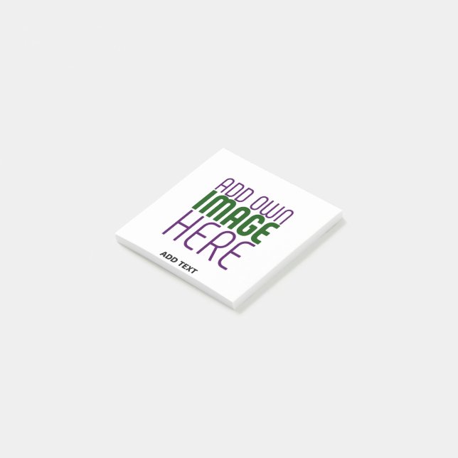 MODERN EDITABLE SIMPLE WHITE IMAGE TEXT TEMPLATE POST-IT NOTES (Angled)