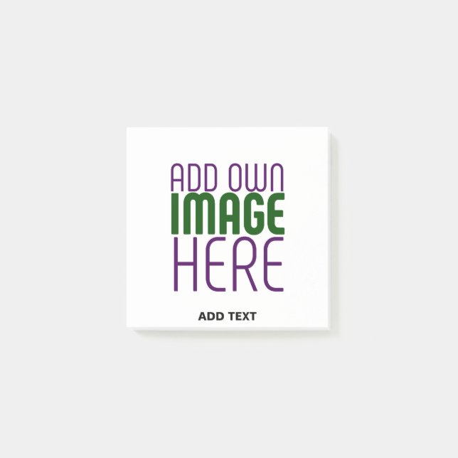 MODERN EDITABLE SIMPLE WHITE IMAGE TEXT TEMPLATE POST-IT NOTES (Front)