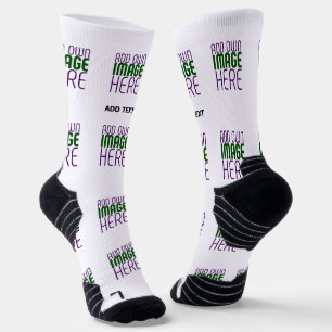 MODERN EDITABLE SIMPLE WHITE IMAGE TEXT TEMPLATE SOCKS
