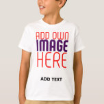 MODERN EDITABLE SIMPLE WHITE IMAGE TEXT TEMPLATE T-Shirt<br><div class="desc">THIS IS A DESIGN FITTING FOR CUSTOMERS.YOU CAN CHANGE, RESIZE OR ADD LOGO, PHOTO, TEXT AND COLOURS THE WAY YOU WANT.THANK YOU.</div>