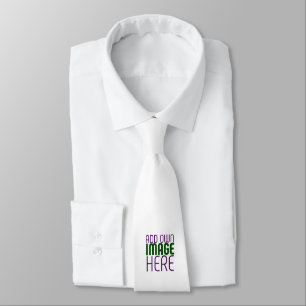 MODERN EDITABLE SIMPLE WHITE IMAGE TEXT TEMPLATE TIE