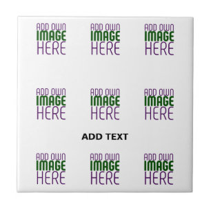 MODERN EDITABLE SIMPLE WHITE IMAGE TEXT TEMPLATE TILE
