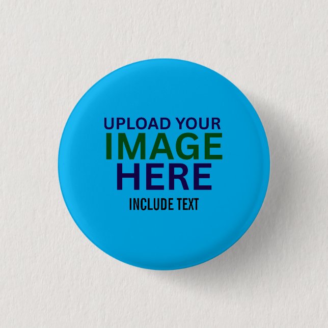 Modern Editable Swag Design with Image and Text 1 Inch Round Button (Front)