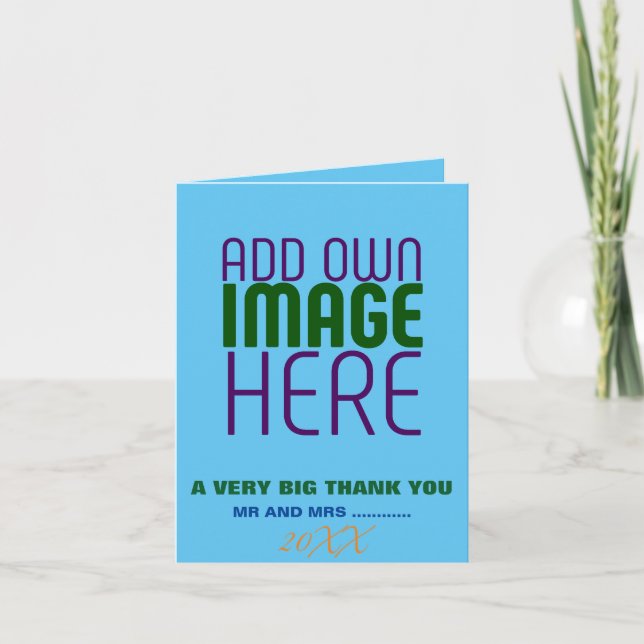 MODERN EDITABLE SWAG SKY BLUE IMAGE TEXT TEMPLATE (Front)