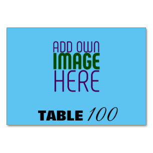 MODERN EDITABLE SWAG SKY BLUE IMAGE TEXT TEMPLATE TABLE NUMBER