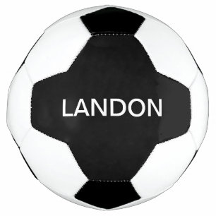 Modern Editable Text   Black & White Soccer Ball