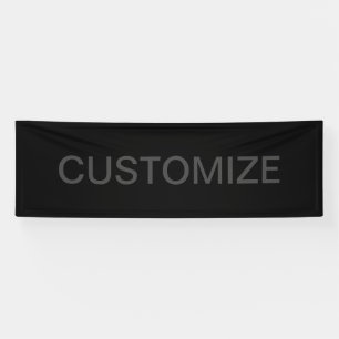 Modern Editable Text Dark Grey & Black Banner