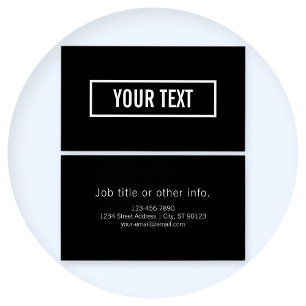 Modern Editable Text in White Logo Style Frame