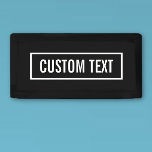Modern Editable Text in White Logo Style Frame Banner
