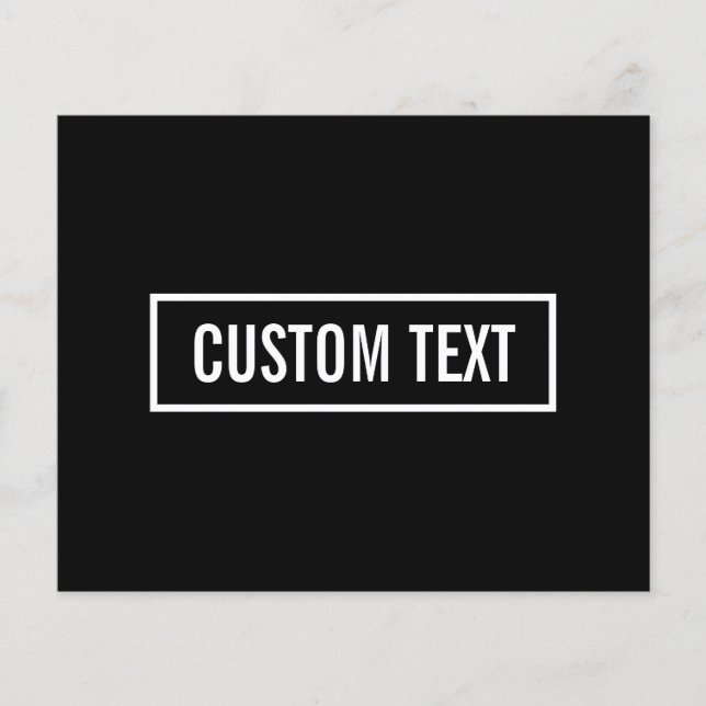 Modern Editable Text in White Logo Style Frame Flyer (Front)