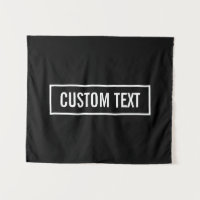 Modern Editable Text in White Logo Style Frame