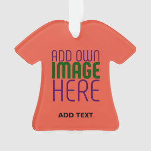  MODERN EDITABLE TOMATO RED IMAGE TEXT TEMPLATE ORNAMENT