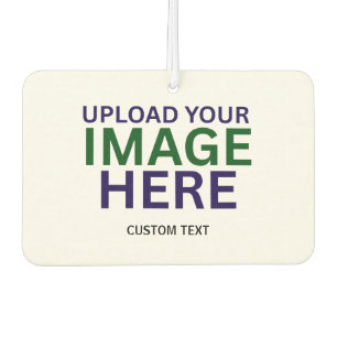 Modern Editable White Minimal Text Design Template Air Freshener