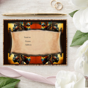 Modern Egyptian, Islamic, Arabic & African design Envelope