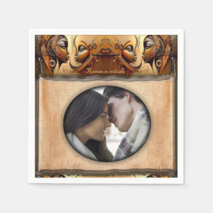 Modern Egyptian, Islamic, Arabic & African design Napkin