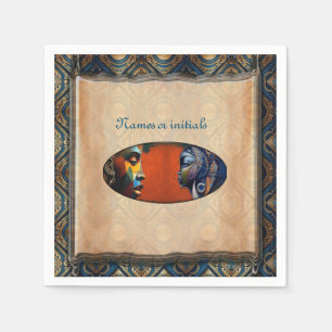 Modern Egyptian, Islamic, Arabic & African design Napkin