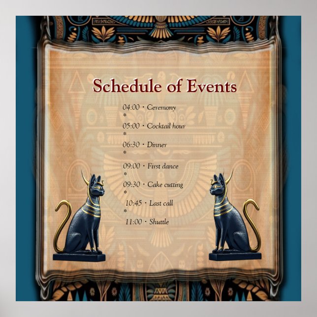 Modern Egyptian, Islamic, Arabic & African design Poster (Front)